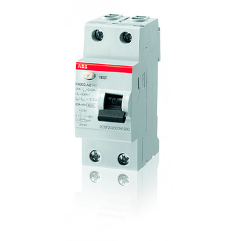 ABB FH202AC УЗО 2P 40A 30mA (AC) - Электрика, НВА - Модульное оборудование - Узо - . Магазин оборудования для автономного и резервного электропитания Ekosolar.ru в Чехове