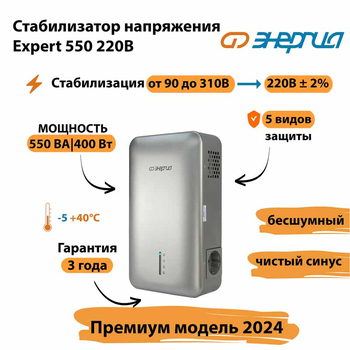 Инверторный cтабилизатор напряжения Энергия Expert 550 220В - Стабилизаторы напряжения - Инверторные - . Магазин оборудования для автономного и резервного электропитания Ekosolar.ru в Чехове
